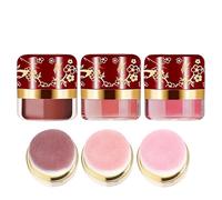 Blush Powder - 3 Piece Lightweight Matte Face Makeup,Soft Puff Makeup Blush Powder Set | for Women Girls All Skin Types Natural Rosy Glow