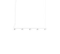 Blush Rail 5 Pendant Matt White