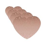 Blush Rose Gold 4 Pcs Car Air Freshener Lavender Hanging Scented Cards Automotive Scented Hanging Sheets Heart Shape For Car Home Office Closet Bathroom