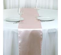 Blush Rose Gold Satin Smooth Table Runners 30cm x 274cm or 12" x 108"