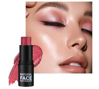 Blush Stick Cheeks Shimmer Blusher for Mature Skin - QUARTZ ROSE - Waterproof Long-Lasting Rose Gold Versatile Blushers Face Cream Blush, Long-wearing Creamy Texture Non-sticky 1 Pcs