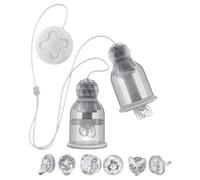 Blush Temptasia - rotating-head nipple stimulator (transparent)
