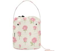 Blush Tulips Pattern Yarn Storage