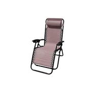 Blush Zero Gravity Garden Chair Pink Relaxer Lounger Head Rest Pillow SupaGarden
