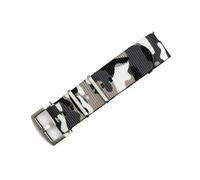 BluShark - Original Collection Military-Style Waterproof Watch Strap, Fits All Timepiece Brands, Durable Nylon Wristwatch Accessories with Stainless Steel Buckle, Camo Arctic, 22mm