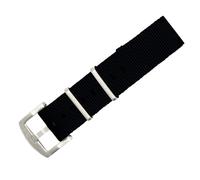 BluShark Original Premium Nylon Watch Strap - Stainless Steel Buckle with Multiple Sizes and Premium Styles, Replacement Watch Strap for Men and Women, Ballistic Military, Black, 20mm, Military