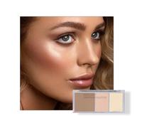 Blushers for Cheeks, Highlighter Bronzer Blusher Palette, Face Contour Make Up Powder, Natural Cheek Blush Look Long-Lasting Waterproof, Matte Shimmering Powder Makeup for Women