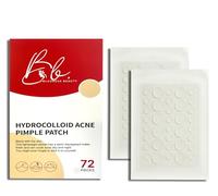 Blusheva Beauty Pimple & Acne Spot Patch for Face, fast-acting hydrocolloid patches that absorb oil, protect blemishes, and support clearer-looking skin with tea tree & salicylic acid, 72 count