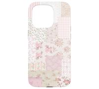 Blushing Floral Pink Bow Patchwork Coquette Collage Pattern Case for iPhone 15 Pro