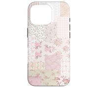 Blushing Floral Pink Bow Patchwork Coquette Collage Pattern Case for iPhone 16 Pro