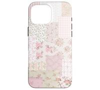 Blushing Floral Pink Bow Patchwork Coquette Collage Pattern Case for iPhone 16 Pro Max