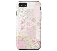 Blushing Floral Pink Bow Patchwork Coquette Collage Pattern Case for iPhone SE (2020) / 7/8