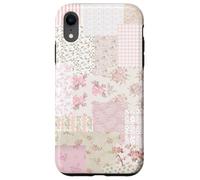 Blushing Floral Pink Bow Patchwork Coquette Collage Pattern Case for iPhone XR