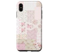 Blushing Floral Pink Bow Patchwork Coquette Collage Pattern Case for iPhone XS Max