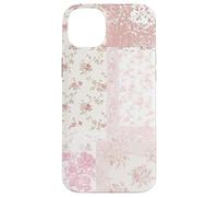 Blushing Quilt Pink Floral Quilt Summer Collage Case for iPhone 14 Plus