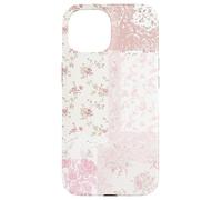 Blushing Quilt Pink Floral Quilt Summer Collage Case for iPhone 15