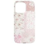 Blushing Quilt Pink Floral Quilt Summer Collage Case for iPhone 15 Pro Max