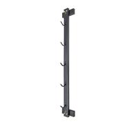 BLUSLM Wall Mounted Lat Pulldown Bar Organizer, Compact Rectangular Frame, Black Steel, Gym Accessory Rack, Cable Attachment Rack