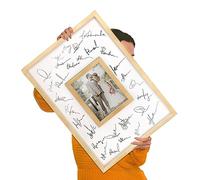 Blustrio Wooden Wedding Guest Book Alternative, 11"x17"Framed and Hangable Baby Shower Guest Book for Wedding/Baby/Graduation/Retirement/Birthday/Party/Celebration of Life/Funeral(Stand not Included)