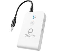 Blutooth 5.3 Receiver & Transmitter for Air Fly, AptX Low Latency, Supports 2 Wireless Headphones or AirPods for Airplane, TV, PC, Gym, Switch, Bluetooth Receiver for Car/Home Stereo (White)