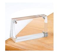BLUVLY 4PCS Clear Acrylic Place Cards, Magnetic Multi-Purpose Place Card Holders, Acrylic Sign Holder Table Menu Display Stand For DIY, Wedding, Food Signs, Party Supplies (Size : 80x45mm)