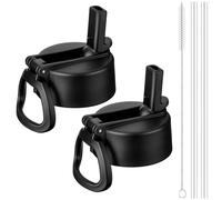 Bluwing 2 Pack Straw Lid for Hydro Flask Wide Mouth 12-64oz, Replacement Lid with Straw for Hydroflask, Iron Flask, Thermoflask, koodee Wide Mouth Bottles