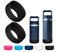 Bluwing 2 Pcs Silicone Boot for YETI Rambler Jr 12oz and 18oz Bottle