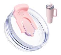 Bluwing 40 OZ Tumbler Lid Replacement for Stanley Quencher 2.0 & ProTour Tumblers, 40 OZ Spill Proof Tumbler Lid for Stanley Cup (Pink)