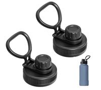Bluwing Replacement Lid for Hydrapeak Wide Mouth 14 26 32 40 50 oz Water Bottles, Spout Lid with Flexible Handle
