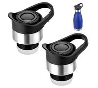 Bluwing Replacement Lid for Swell 9/17 OZ Cola Shape Water Bottles, Leak Proof Lid for Swell, Mira, Mollcity, Koodee 9/12/17oz Stainless Steel Bottles, BPA Free(2 Pack)