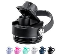 Bluwing Spout Lid for Yeti Rambler Water Bottle 18 26 36 64 oz, Flip Top, Polypropylene, Black, Modern, BPA Free