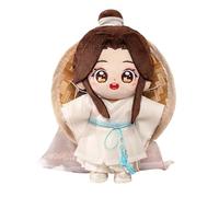 BLuxe Haven Heaven Officials Blessing Plush Doll Set, Traditional Chinese Costume Collectible Figure, 20CM Polyester Fiber Animation Peripheral Products, Decorative Anime Character Toy (Xie Lian)