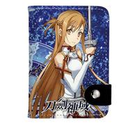 Bluxir for S. A. O KidsWallets for Boys, Anime 3D Printed PU LeatherWallet, Card Holder for Boys Girls Men Women Kids Teen, Card(A2)