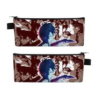 Bluxir for So-lo Level-ing Pencil Pouch, Zip Up Pencil Case, Large Capacity Pencil Case Pouch for School Office, Anime(A8)