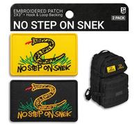 Bluyellow No Step On Snek Hook and Loop Funny Patch 2 Pack 2x3 in