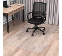 Blvornl Office Chair Mat for Hard Wood Floor, Sturdy Plastic Protector Floor Mat for Office Chairs, Rectangle Transparent PVC Computer Hard Floor Chair Mat for Desk, Office, Home (Clear, 39 X 47in)