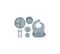BLW Essentials Silicone Feeding Set - 8-Piece Set in Blue BLW Essentials Blue