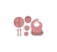 BLW Essentials Silicone Feeding Set - 8-Piece Set in Rose BLW Essentials Rose