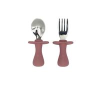 BLW Essentials Toddler Cutlery Set - Dusty Rose