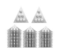 BLWOTMOR 36Pcs Surface Mount Impaler Steel for Gypsum Board Plywood Acoustic Panels
