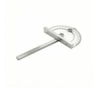 BLWOTMOR Angle Measuring Ruler Gauge Square Rule with Semicircular Degree Scale and Sliding Arm Aluminum Alloy Construction with Locking Knob Suitable for Metalworking Drafting Workshop tasks