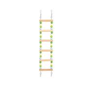 BLWOTMOR Bird Cage Perch, Wooden Pet Bird Swing Stand, Parrot Cage Perch Hanging Swing for Small Sized Birds, Green Style B