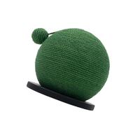 BLWOTMOR Cat Scratcher Ball Sisal Cat Scratching Ball Rotatable Cat Catching Ball Interactive Cat Toy Made From Sisal Rope And Wood Suitable for Kitten, Black Base