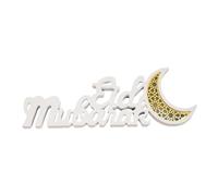 BLWOTMOR Decorative Letter Statue with Light, MDF Tabletop Sculpture, English Alphabet Ornament for Bookshelf, Style E
