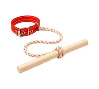 BLWOTMOR Dog Bite Training Device Anti Rush Training Tool Deterrent Bar Wooden Bar Rope Pet Walking Training Tool Gentle Support Suitable for Dog, Size S