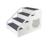 BLWOTMOR Dog Stairs, Dog Climbing Ladder, Non-slip Dog Ramp, Cat High Beds, Sofas, Older Cats, Small Dogs, 4 Step