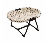 BLWOTMOR Folding Bed Raised Lounge Cot Portable Mesh Hammock Strong Iron Frame Ventilated Lounger Comfortable Sleeping Suitable for Small Cats Outdoor Travel Indoor Home, style to 2