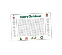 BLWOTMOR Giant Christmas Word Search Poster - Fun for Festive Occasions