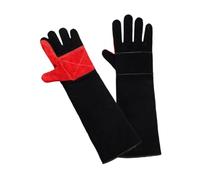 BLWOTMOR Gloves Animal Handling Gloves Bite Bite Resistant Gloves Multipurpose Anti Bite Gloves Full Arm PU Leather Extra Protection Suitable, 60cm