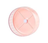 BLWOTMOR Hamster Exercise Wheel Silent Squirrel Jogging Ball Toy Cage Accessories Acrylic Rounded Edge Design Running Wheel Suitable for Small Pet Exercise, Pink